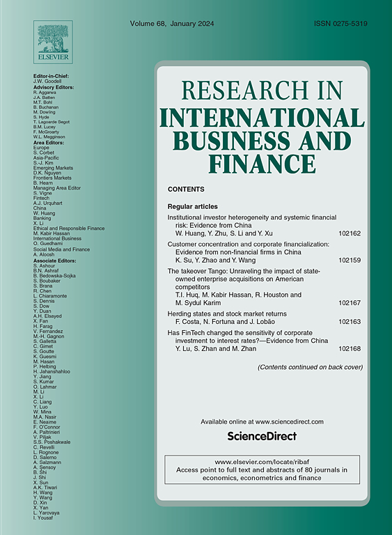 Go to journal home page - Research in International Business and Finance